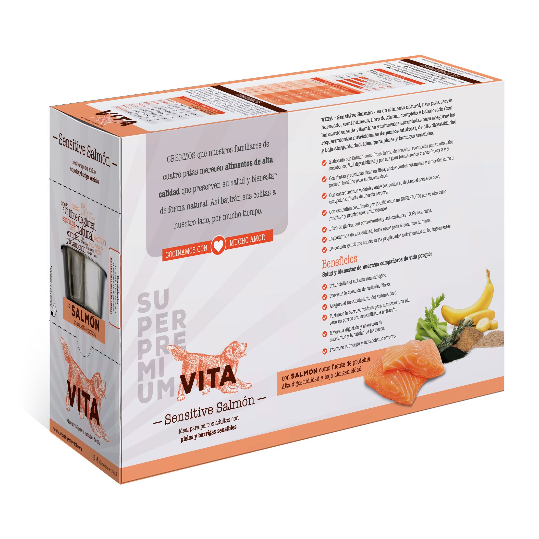 Alimento VITA SENSITIVE SALMÓN: Caja(s) de 5 kilos